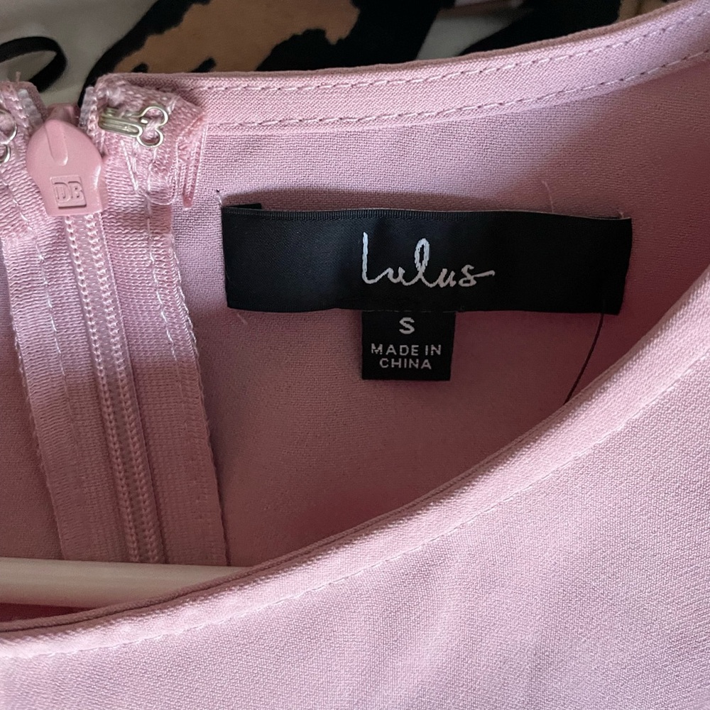 Lulu's Blush Pink Long Sleeve Tie-Waist Mini Dress - Picture 8 of 12